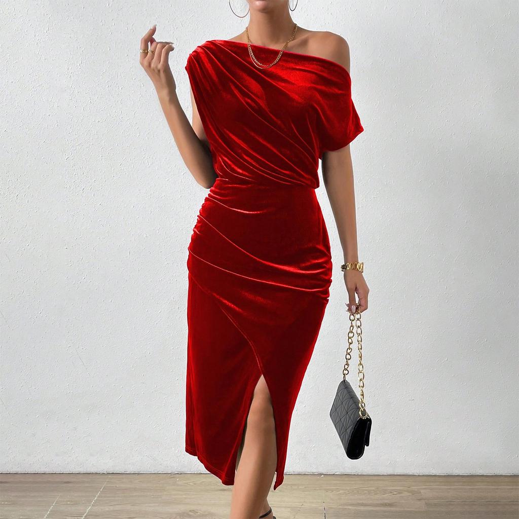 Lässiges, modisches, sexy, bequemes, einfarbiges, cooles, atmungsaktives, ärmelloses Kleid für Damen