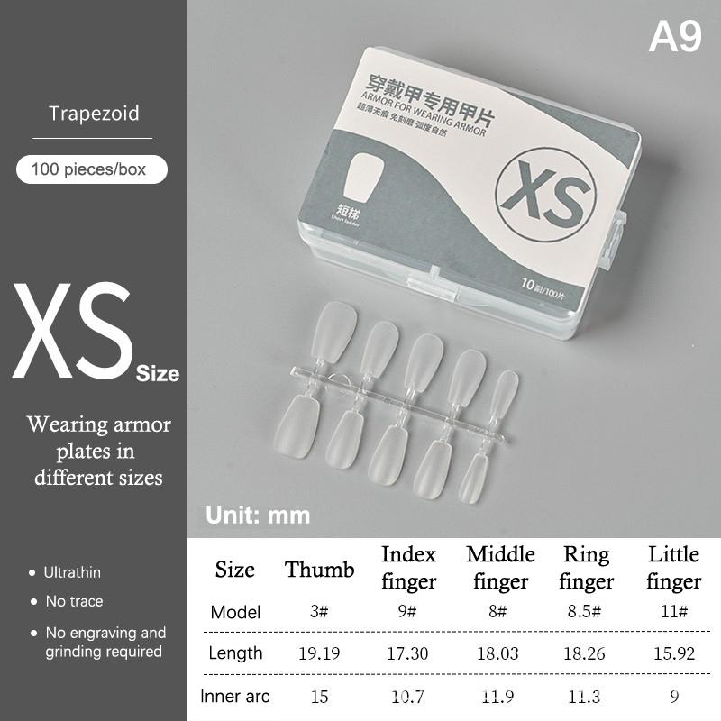 100Pcs/Box Matte Fake Nails No Polishing Press On False Nails Medium Short Design High Matt Soft Gel Nail Tips For Extension