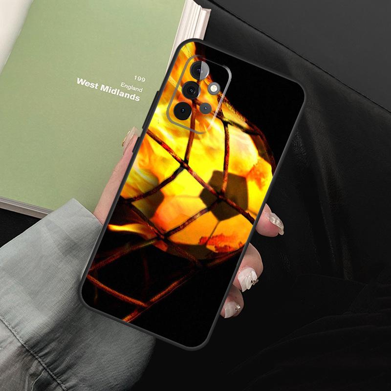 

Fire Football Soccer Ball For Samsung Galaxy A52 A32 A22 A54 A14 A16 A26 A36 A56 A55 A35 A05 A06 A15 A53 A33 A13 Case Samsung A22 5G
