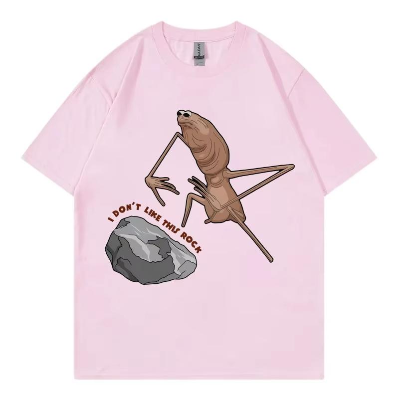 I Don't Like This Rock Marcus The Worm Funny Meme T-shirt Men's Women Casual Short Sleeve T-shirts High Quality Fashion T Shirts