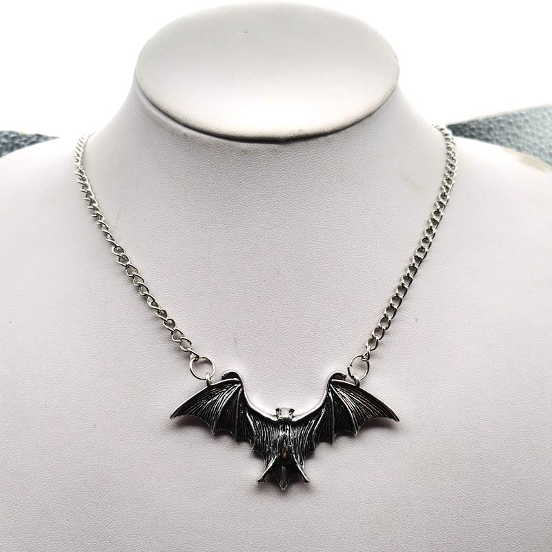 Fledermaus Kette Halskette Metall Mode Vintage Punk Gothic für Frauen Tiere Choker Halloween Halsband Hip Hop Mädchen Schmuck Geschenk