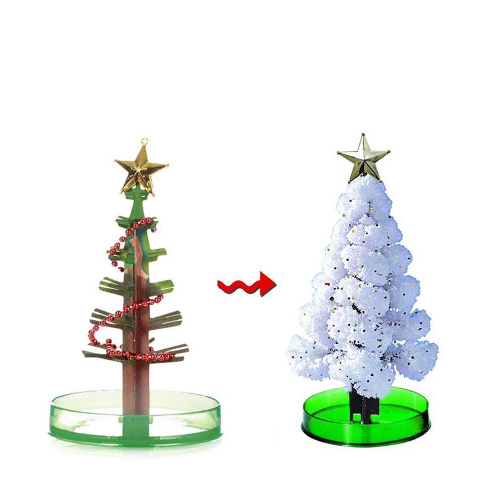 DIY Growing Tree Paper Sakura Crystal Trees Desktop Cherry Blossom Toys Handmade Christmas Tree Craft Kit Valentine's Day Gift