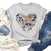 Halloween Doodles Hearth T Shirt For Witch Cute Hearts Pumpkin