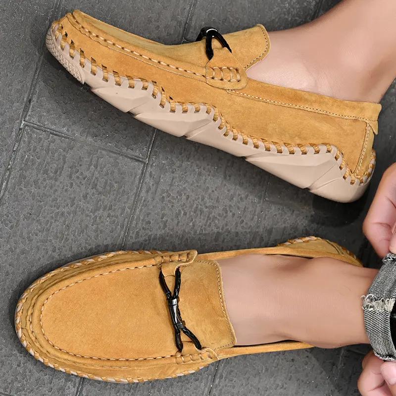 Loafers Shoes Men 2025 Spring Clasicc Comfy Man Flat Moccasin Fashion Shoes Men Slip on Boat Shoes For Men Casual Shoes