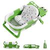 UBRAVOO Crocodile Baby with Bath Easy Baby Bath Ages Baby Gift Bath, Foldable, Thermometer, Non-Slip Cushion, Storage, Bathtub, Bathtub, Sink,