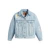 Levis Fashionable Comfortable Simple Short Denim Jacket Women Jackets Light-Blue A1743-0029
