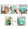 Hydroponic Silicone Vase Wall Hanging Terrarium Transparent Flower Vase Fish Tank Aquarium Container Flower Pot Home Decor