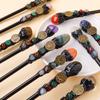 1pc Natural crystal Rolling Stone twelve Constellations scepter Magic wand Handmade DIY fairy wand magic wand propscrystal tower