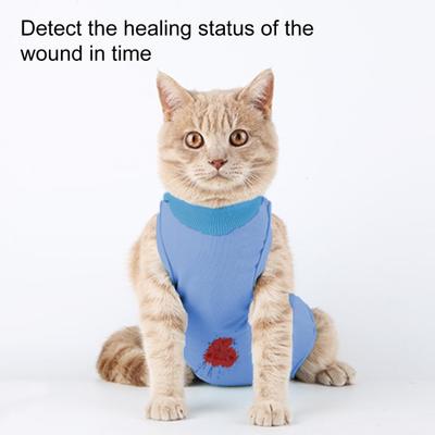 Tutina di Recupero per Gatti Traspirante Tutina Intera per Gattini Body per Gatti Dopo Intervento Sterilizzazione Ferite Addominali Malattie della Pelle