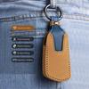 Autoschlüsselanhänger Hülle Leder Schlüsselabdeckung Smart Remote Protector für Volkswagen VW ID.4 ID.3 MK8 Golf GTI Seat Leon MK4