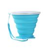 270ml Folding Cup Food Grade Water Cup Travel Silicone Retractable Coloured Portable Outdoor Coffee Handcup Travel Mouthwash Cup