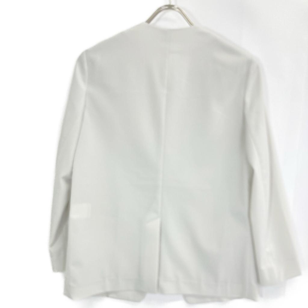 theory luxe 24Stainless Steel 03-4204112S Steering Gray Buttonless Collarless Jacket Jacket S32 Steering greyUsed