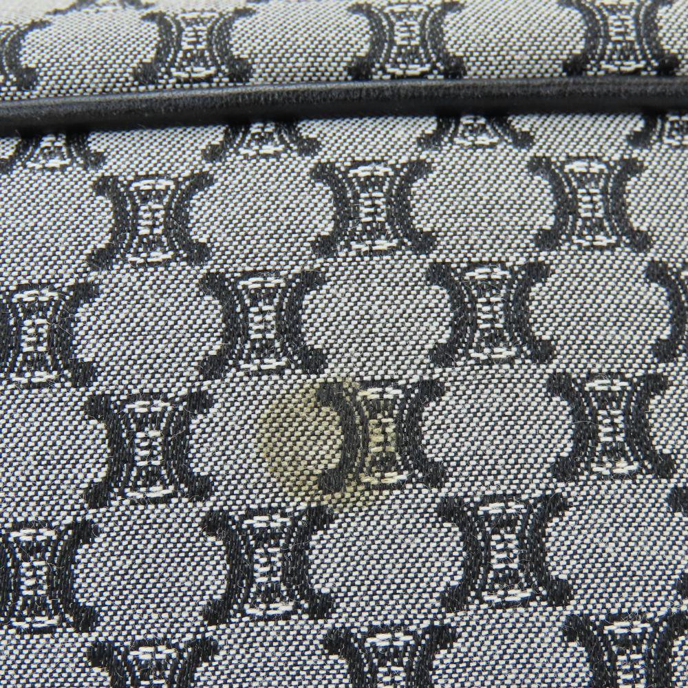 Used CELINE Tote Bag Macadam canvas/leather gray black casual