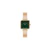 [Official Shop/Authentic Import/2-Year Warranty] Daniel Wellington DW Women's Quadro Studio 22x22 RG Green Watch, Vintage Square Design, Stylish and C