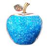 Lucky Feng Good Crystal Gift [TradeWind] Apple, Shui, Fortune, Ornament, Suncatcher, (Blue)