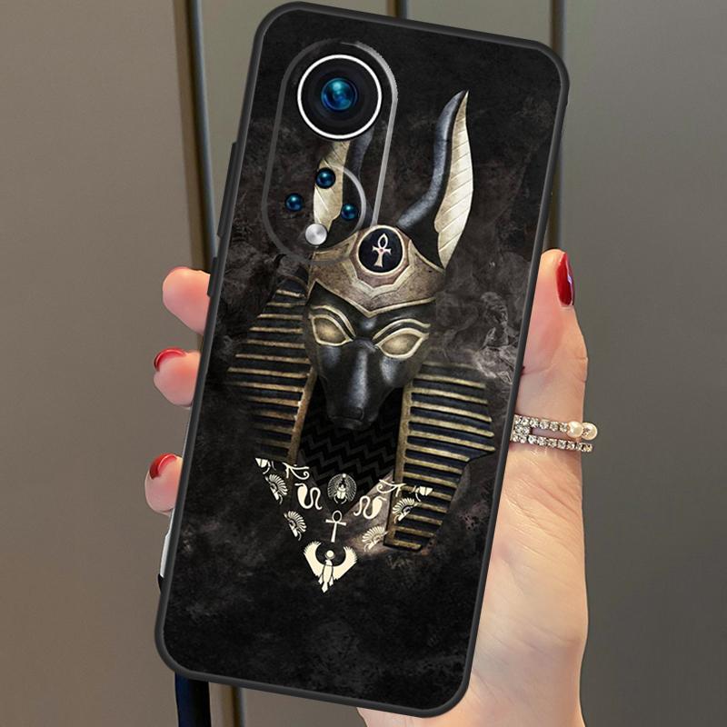 Egypt Nefertiti Anubis Ankh Cover For Honor 90 70 50 Magic 6 Pro Magic 5 Lite Honor X6a X7a X8a X9a X8b X9b X8 X9 Case