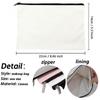 Stylish Canvas Cosmetic Bag - Makeup Pouch Durable Travel Makeup Organizer, Fashionable Teacher Appreciation Gift, Storage Bag