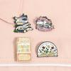 14 Arten Buchliebhaber Emaille-Anstecker Set Literarische Romantik Leser Broschen Lustige Booktrovert Revers-Abzeichen Schmuck Geschenk Für Freunde