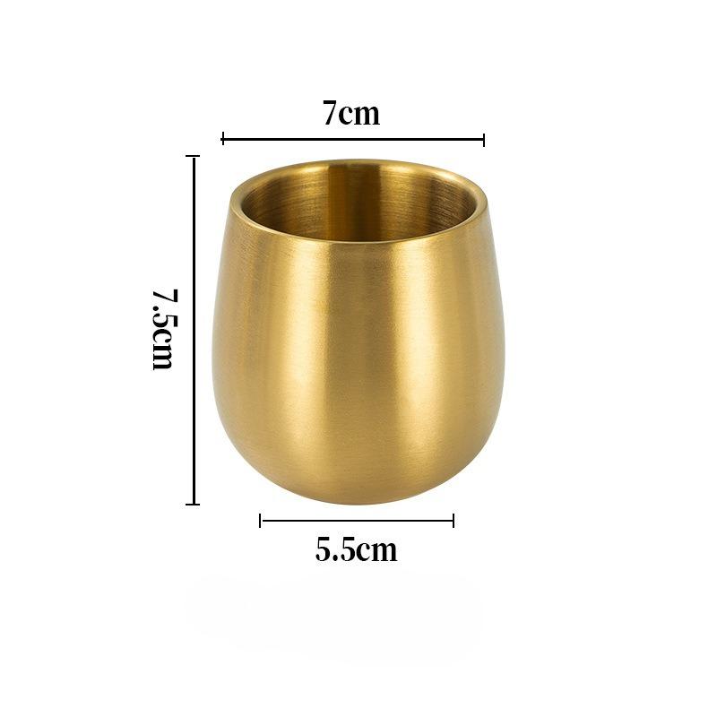 Stainless Steel Double-Wall Insulated Coffee Mug, Milk Cup, Heat-Resistant Tea Cup, 304 Stainless Steel Coffee Mug, Juice Cup