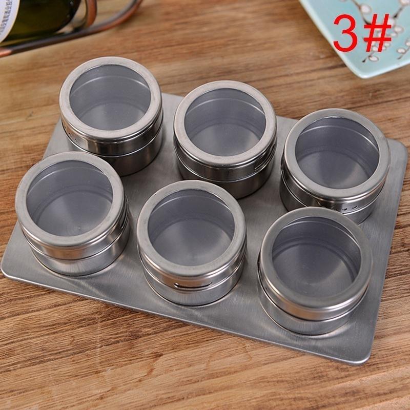 Home Basics Magnetic Steel Spice Storage Rack Kitchen Tin Containers