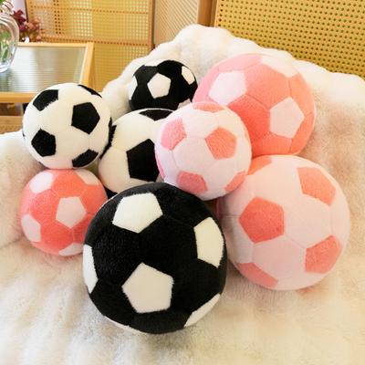 Simulated Ferret Soccer Plush Toy Children's Doll Round Pillow Grab Machine Doll Boy Holiday Gift