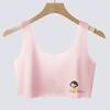 Development period girls underwear - year old girls tube top padded seamless vest junior high school students breathable bra thin