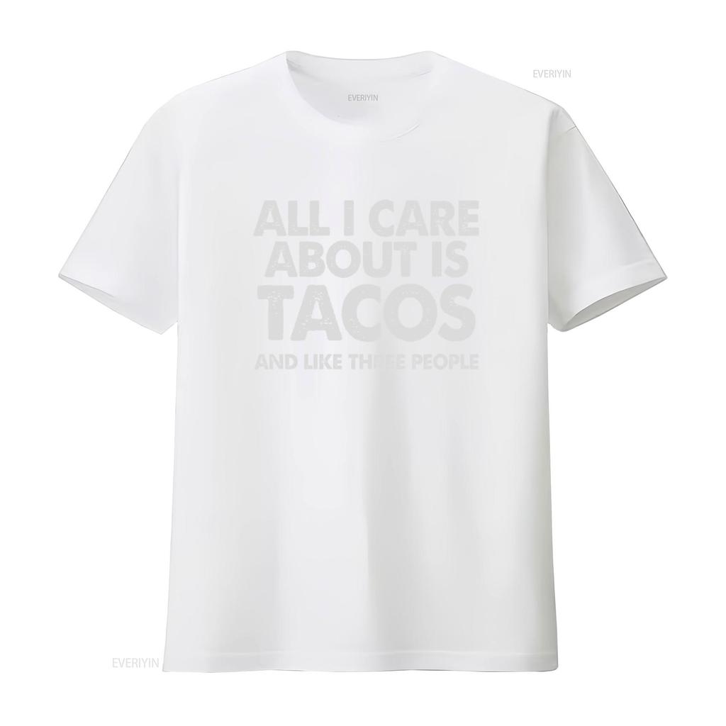 Taco Lover T Shirt Funny Foodie Tacos Forever Life Party Mexican Food vintage Washed Soft homme Comfortable fashion