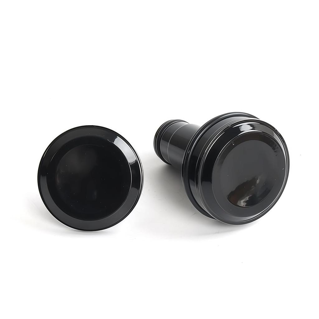 Front Axle Nut Caps for Harley Softail Low Rider ST FXLRST, S FXLRS, S/ST Street Bob, Fat Bob 2018-2026, CNC Billet Aluminum Gloss Black, 2 Pack