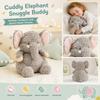 Plüschelefant Kuscheltier Weiches Spielzeug Kuscheliger Sitzender Elefant Plüschtier für Kinder Kleinkinder und Sammler Geeignet für die Dekoration zu Hause und im Kinderzimmer