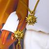 Sun Pendant Necklace Stainless Steel Jewelry Gift