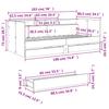 Daybed with Drawers Without Mattress Gray Sonoma 75 x 190 cm