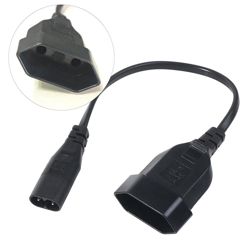 For Pdu Ups 25Cm Iec320 C8 Male To Europe Schoko Cee7/16 Outlet Female Socket Power Extension Cable