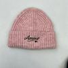 Autumn and winter original new letter embroidery knitted hat to keep warm and show the face, small ear protectors and versatile wool hat