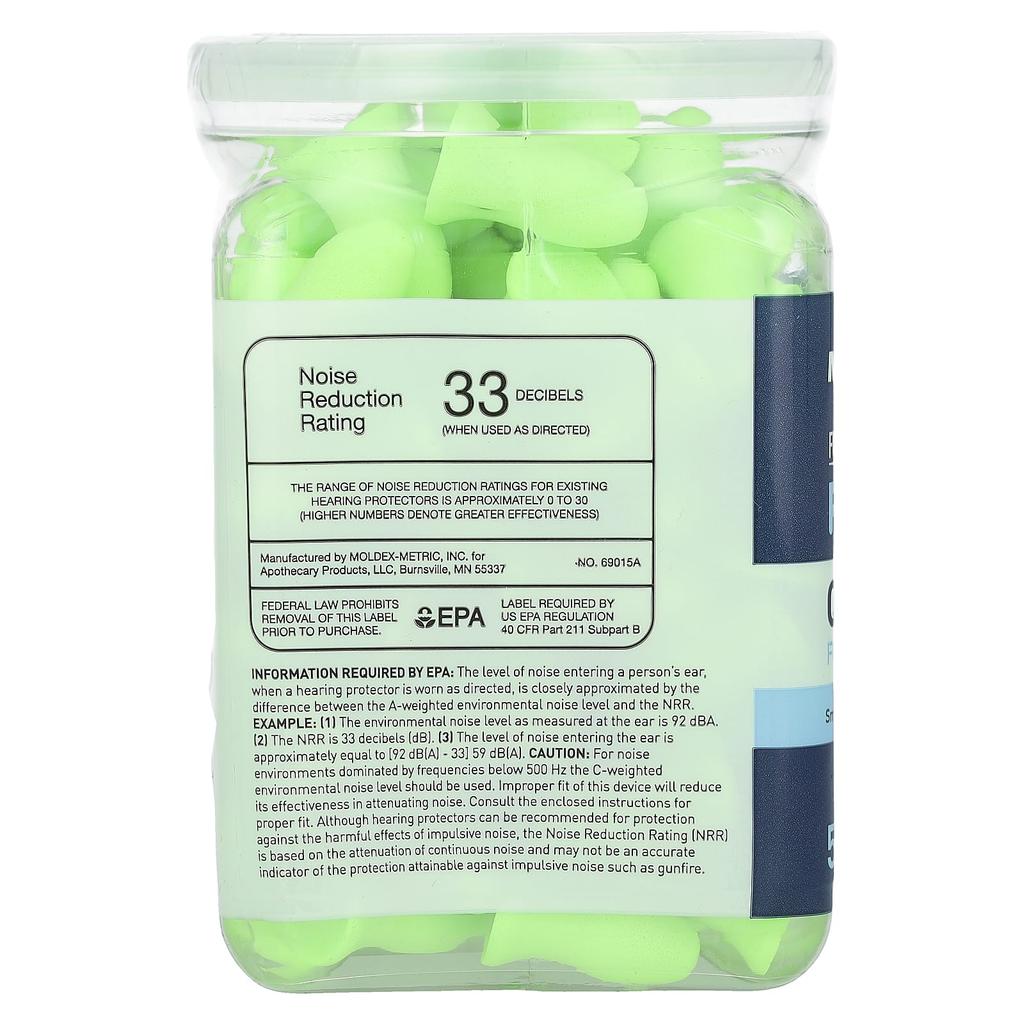 Protechs, Quiet Contour, Foam Earplugs, 50 Pairs