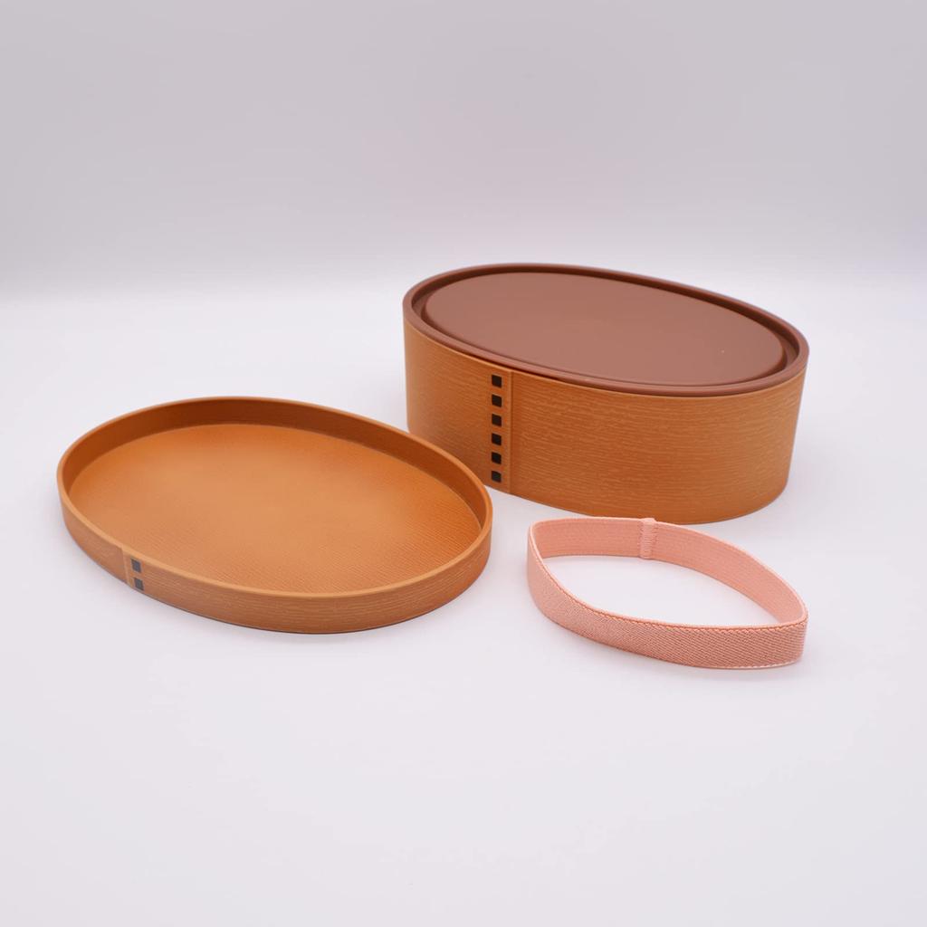 Mitani Yamanaka Lacquerware Yamanaka Lacquer Bento Box Lunch Box One Tier Antibacterial 800ml Microwave Safe Dishwasher Safe Wappa Style Oval Large