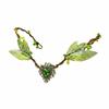 Rhinestone Decorated Fairy Flower Leaf Headbands Elven Princess Tiara  Photoshoot Costume