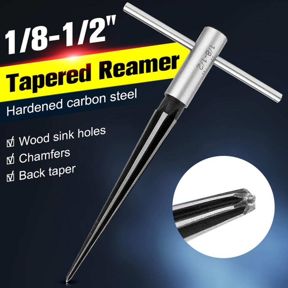 2PCS Metal Tapered Pin Hole Reamer 3-13mm Range+5-16mm Range Guitar Reamer Tool Guitar Bridge Work