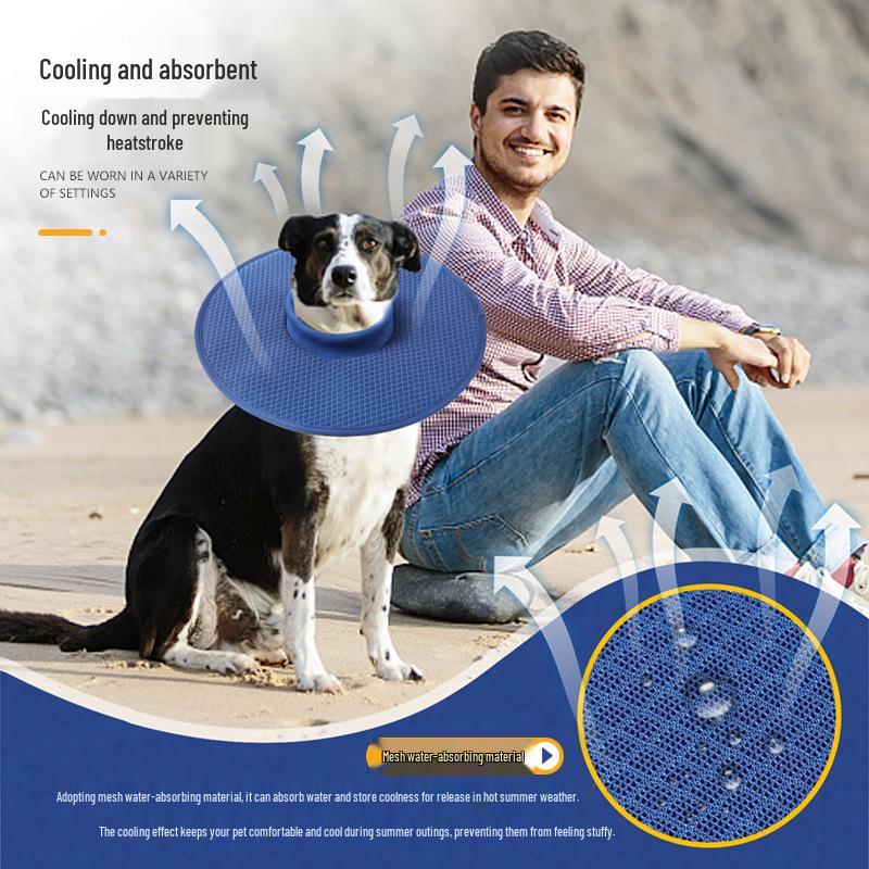 Breathable Water-Absorbent Mesh Dog Elizabeth Collar: Anti-Bite & Anti-Lick