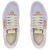 Gucci Screener Lovelight Leather Distressed Shoes Low Top Stylish Skateboarding Shoes Women's Purple Blue Orange 708295 0YIA0 5380
