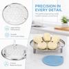 Round Shape Steam Holder Stainless Steel Steaming Plate Durable Steam Rack Stand  Crock Pots