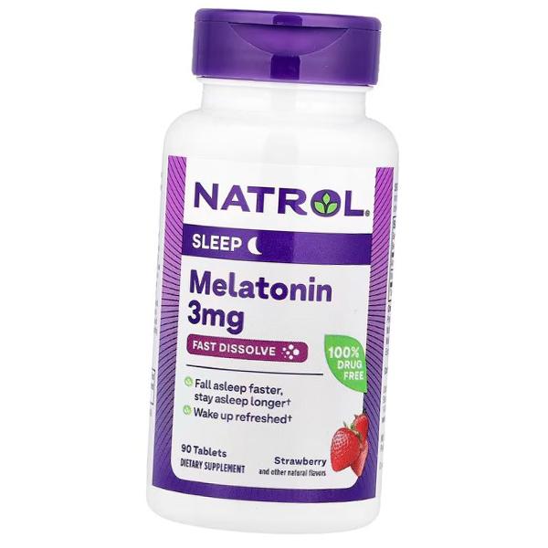 Mélatonine à dissolution rapide, Mélatonine à dissolution rapide 3, Natrol (72358036)