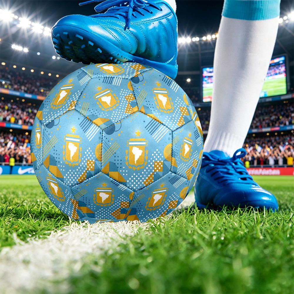 Argentina Football Printed Size 5 Soccer Ball Wear Resistant Standard Adult Training Football Fan Gift for Indoor Outdoor Match Sports