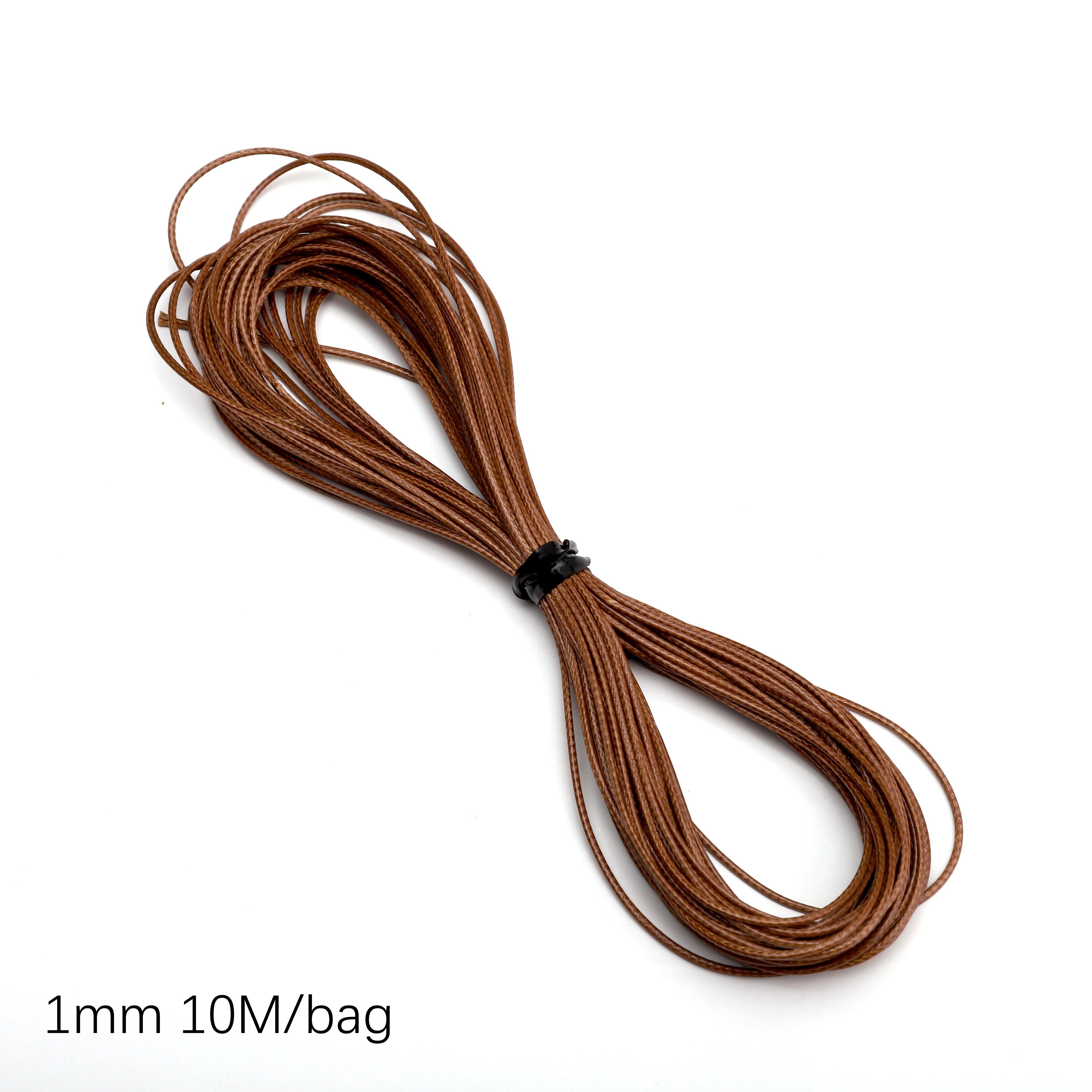 

10 метров корейский вощеный шнур для изготовления украшений своими руками 1mm коричневый
