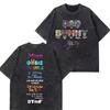 Rappare Bad Bunny Turné 2026 Debi Tirar Mas Fotos DTMF Merch T-shirts Herr Mode Sommar Rundhalsad T-shirt Hip Hop Vintage Tvättade T-shirts