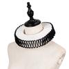 Vintage Renaissances Elizabethan Ruff Collar Victorian Edwardian Costume Neck Ruffle for Halloween Masquerades Cosplay