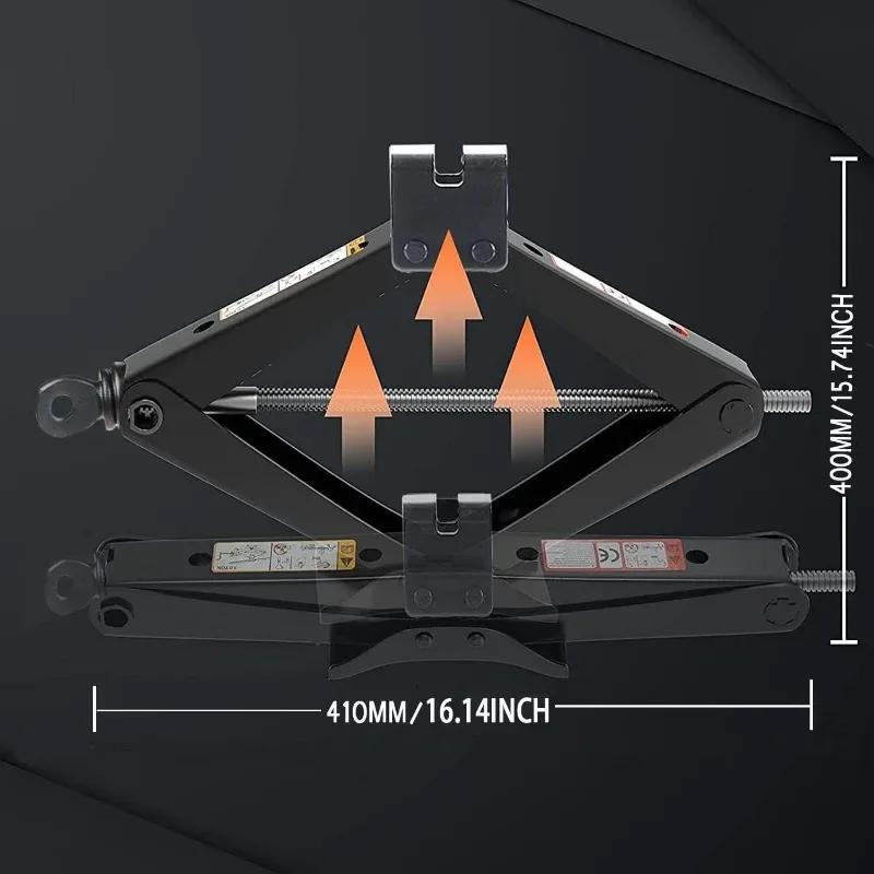 0.8T/1T/2T Autozvedák Šetřící práci Klíč Zvedák pro výměnu pneumatik Nástroj pro údržbu auta Nůžkový zvedák Autozvedák na pneumatiky Nástroj na opravu