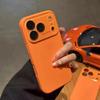 Large Window Liquid Silicone Original Soft Phone Case For iPhone 17 Air 17 16 15 14 13 12 Pro Max Funda Instantly Turn Series