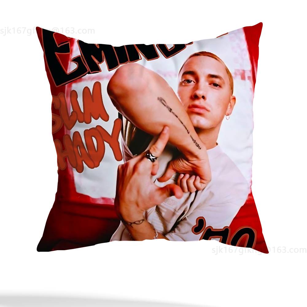 E-Eminem Music Pillow Case Pillow Case Living Room Sofa Cushion Cover Suitable For Home Bedroom Room Decoration