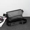 Men'S Breast Bag, Messenger Bag, Men'S Premium Magnetic Buckle, Cover Type, Hand-Woven Back, Satchel, Mobile Phone Bag Tide