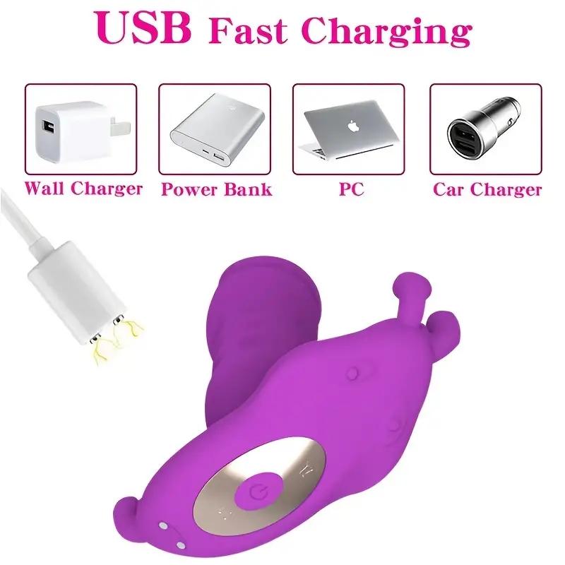 1pc Powered APP Wearable Vibrator Imitates Fingers, Sexy Slave Sam Quiet Panties Vibrator Anal Plug